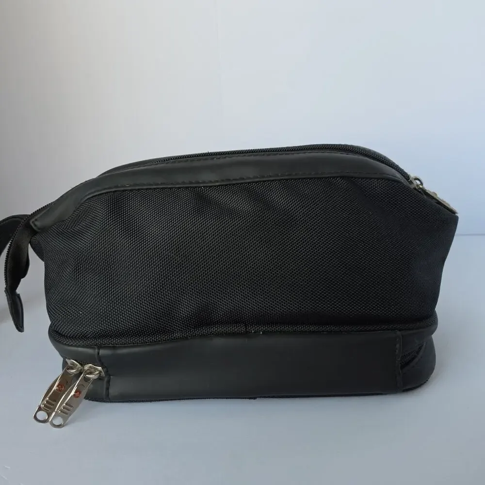 Swiss Gear Black Toiletry Cosmetic Hygiene Travel Bag, Mesh Organizer